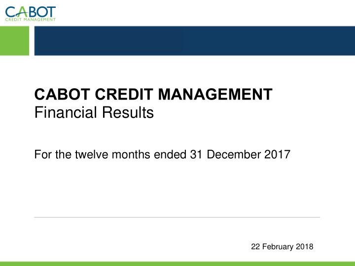 cabot credit management