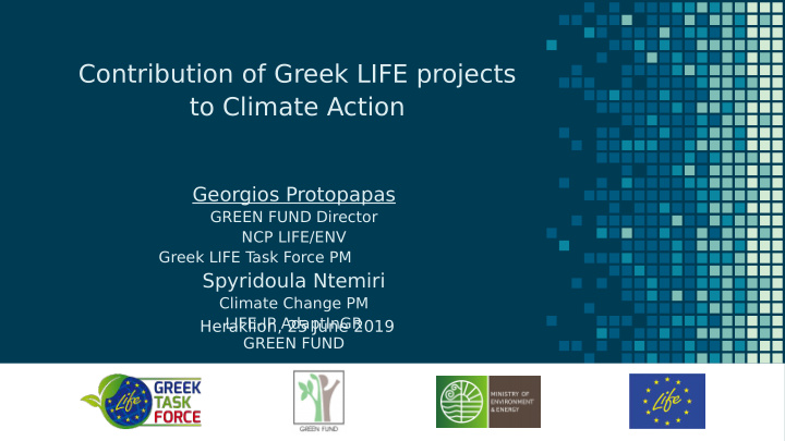contribution of greek life projects to climate action