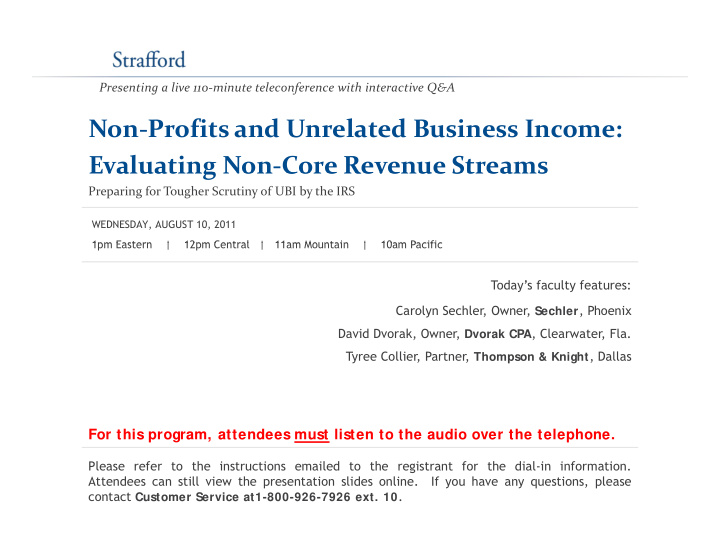 non profits and unrelated business income evaluating non