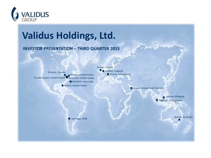 validus holdings ltd