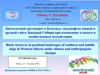 Nikolay N. Zavalishin  http://ifaran.ru  e-mail: nickolos@ifaran.ru