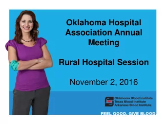 November 2, 2016  Organization At A Glance  Organizational History  Created in 1977 by Oklahoma