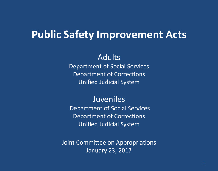 public safety improvement acts