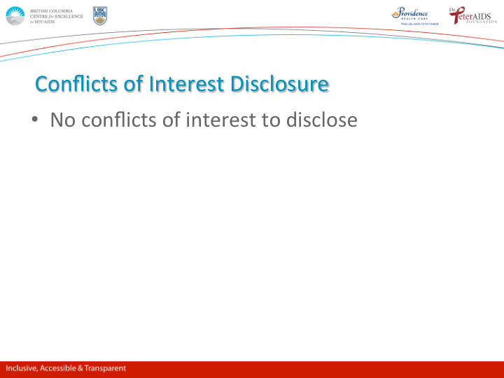 conflicts of interest disclosure