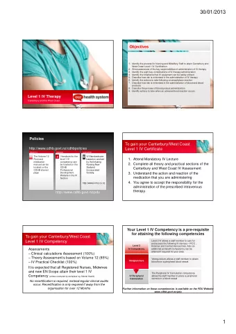 30/01/2013  Objectives  1. Identify the process for Nursing and Midwifery Staff to attain