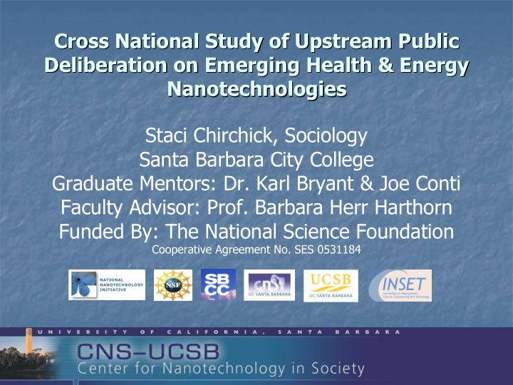 cross national study of upstream public cross national