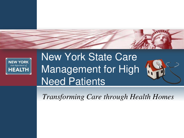 new york state care management for high need patients