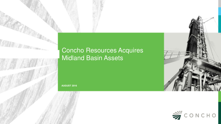 concho resources acquires midland basin assets