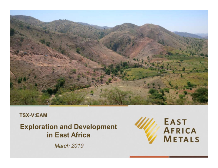 exploration and development in east africa
