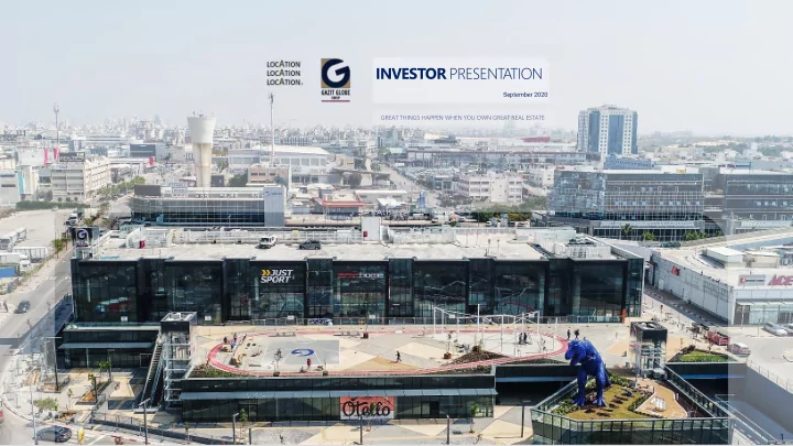 investor present ation