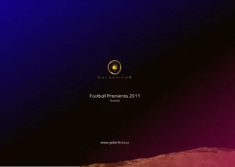 Football Premieres 2011  Checklist  www.galacticos.cc  Football Premieres 2011  Checklist  Main Set