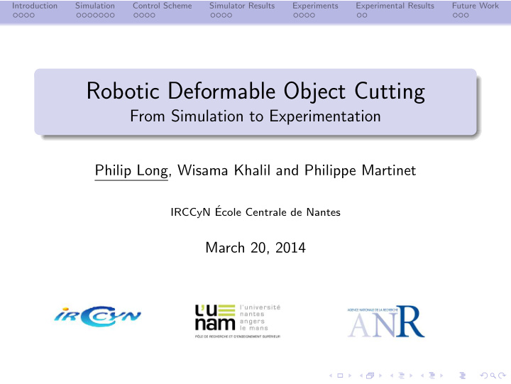 robotic deformable object cutting