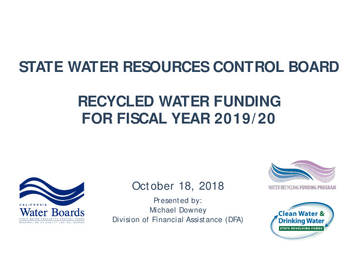 state water resources control board recycled water