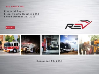 December 19, 2019  Cautionary Statement &amp; Non-GAAP Measures  Disclaimers  Note Regarding