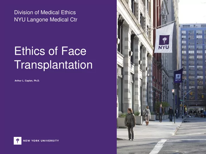 ethics of face