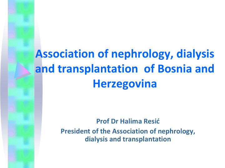 association of nephrology dialysis and transplantation of