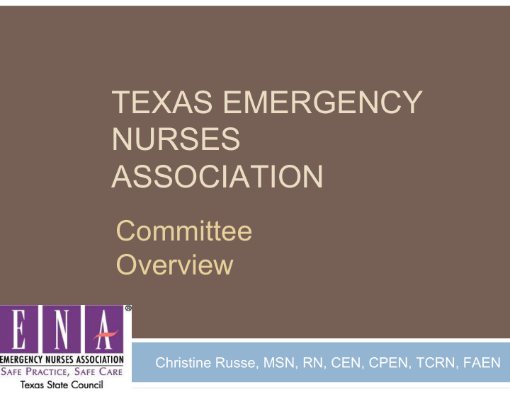 texas emergency nurses association