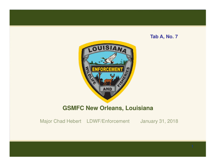 gsmfc new orleans louisiana