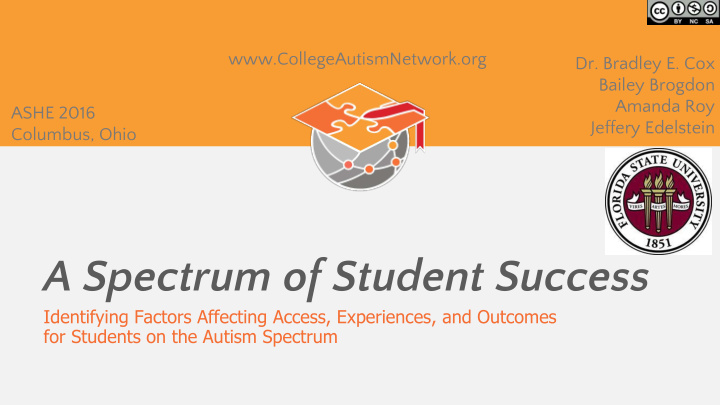 a spectrum of student success