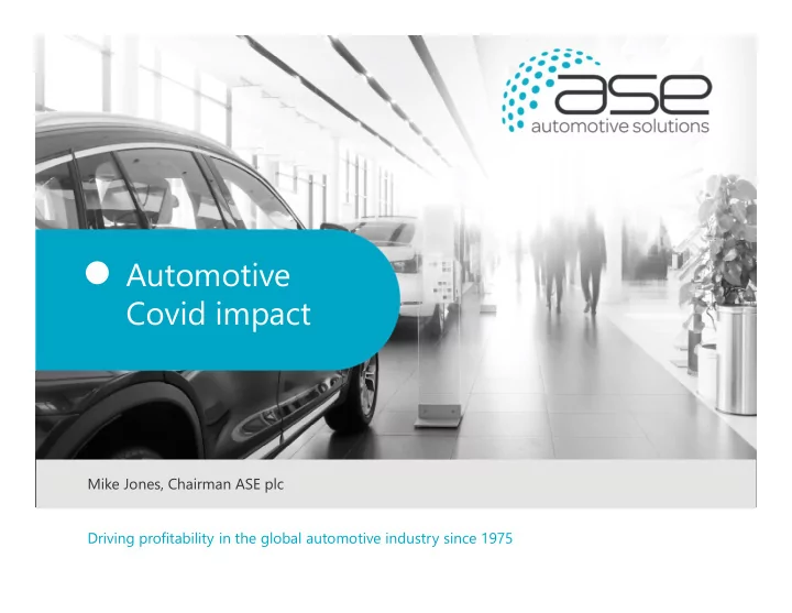 automotive covid impact