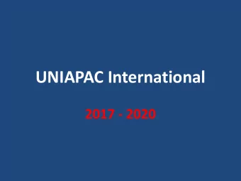 UNIAPAC International  2017 - 2020  Lord Jesus,  I ask you the grace of knowing you and loving you
