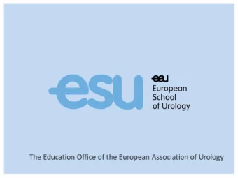 Aims of ESU  Pan-European (post)graduate education  High quality  Unbiased  The latest