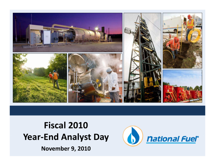 fiscal 2010 y year end analyst day e d a l t d