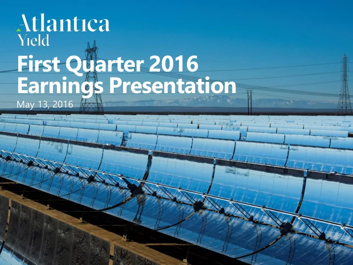 earnings presentation