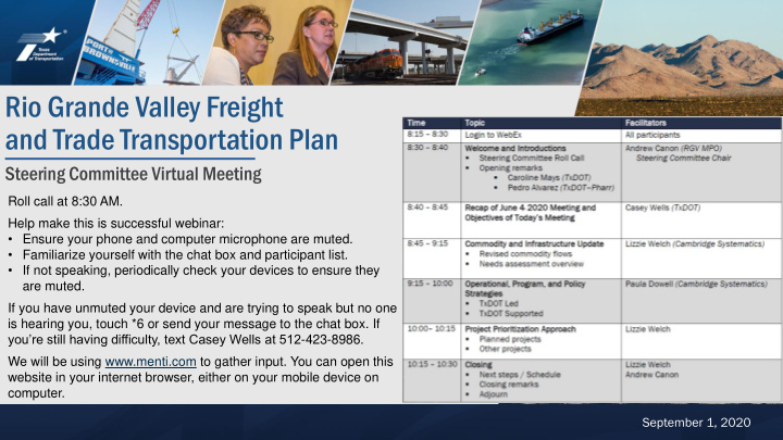 rio grande valley freight and trade transportation plan