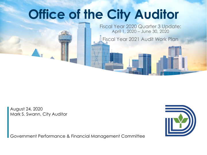 office of the city auditor
