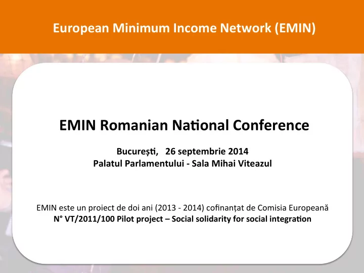 emin romanian na6onal conference