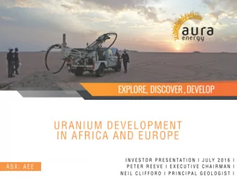 1  DISCLAIMER  This document, any attachments and the oral presentation on the slides (together the