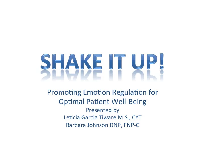 promo ng emo on regula on for op mal pa ent well being