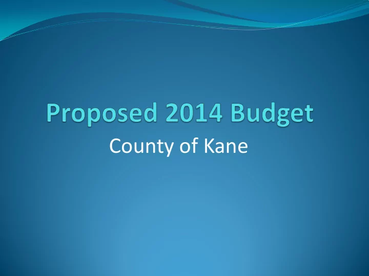 county of kane opportunities to review budget