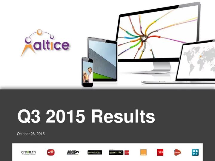 q3 2015 results