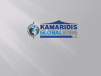 Corporate Identity KAMARIDIS GLOBAL WIRE S.A . is one of the largest Greek Steel  Industries,