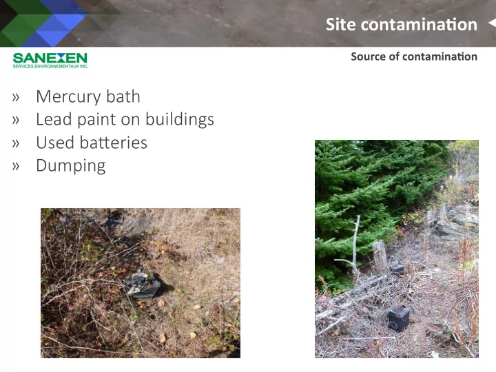 site contamina on