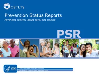 1  CDC Prevention Status Reports  Andrea Young, PhD  Chief, Applied Systems Research and Evaluation