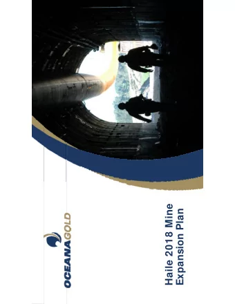 Haile 2018 Mine  Expansion Plan  Cautionary and Technical Statements  Cautionary Notes -