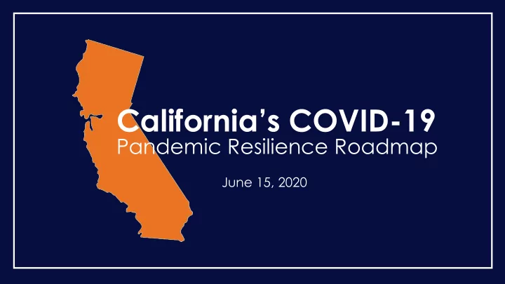 california s covid 19
