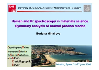 Raman and IR spectroscopy in materials science.  Raman and IR spectroscopy in materials science.
