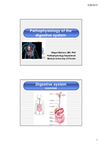 pathophysiology of the digesti e s stem digestive system