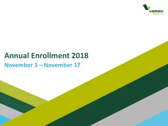 Annual Enrollment 2018  November 3  November 17  CONFIDENTIAL INTERNAL USE ONLY  What you need