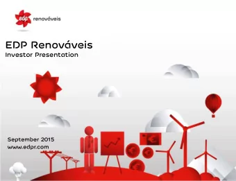 EDP Renovveis  Investor Presentation  September 2015  www.edpr.com  EDPR top quality and