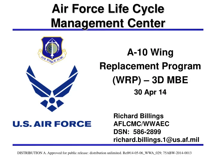 air force life cycle management center