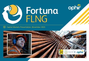 Capital Markets Presentation, November 2015  DISCLAIMER  THIS DOCUMENT IS CONFIDENTIAL This