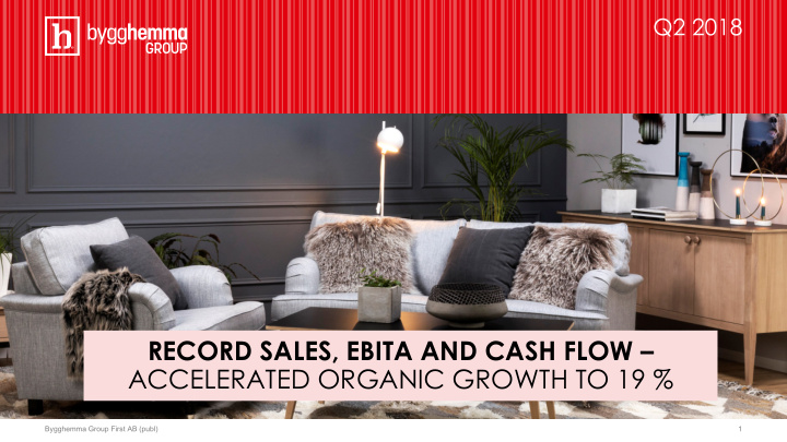 record sales ebita and cash flow accelerated organic