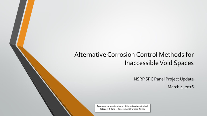 alternative corrosion control methods for