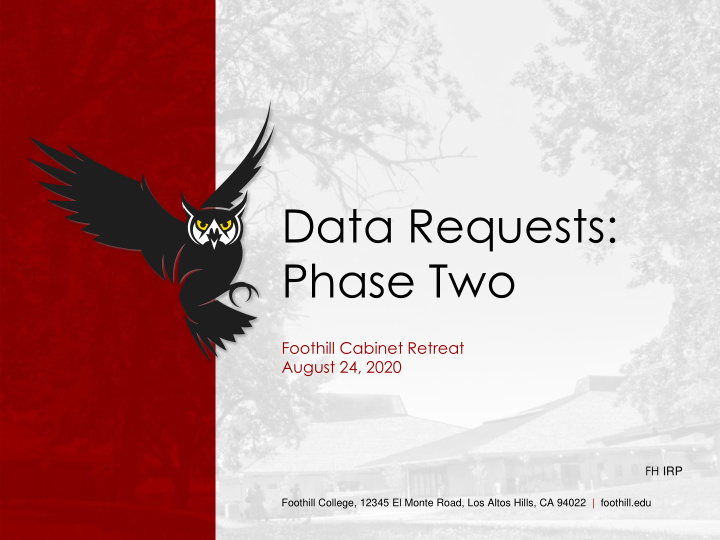 data requests phase two