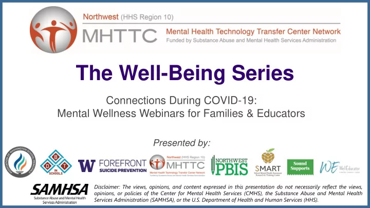 the well being series